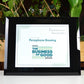 Integrity Display Frame | Wall-Mounted Financial Tombstone